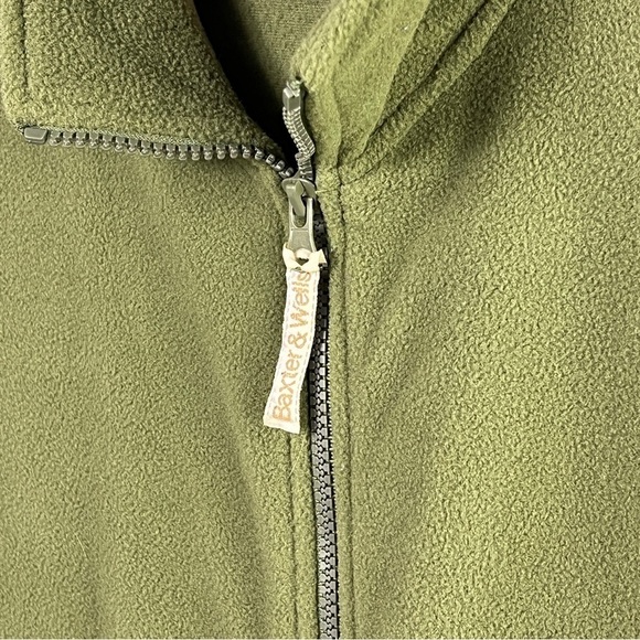 Baxter & Wells Women's Fleece Vest Zip Up Olive Green Pockets Size XL - Picture 6 of 7